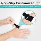 Vive Trigger Finger Splint Support Brace for Straightening Curved, Bent, Locked & Stenosing Tenosynovitis Hands - Tendon Release & Pain Relief (2-Pack, Black)
