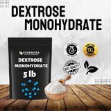 Essencea Dextrose Monohydrate 5lb Pure Bulk Ingredients | 100% Pure Dextrose Monohydrate Powder in Bulk | Gluten Free Non-GMO and Vegan…