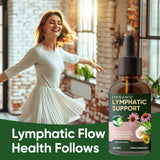 KILINO Lymphatic Drainage Drops, Organic Lymph System Support Drops with Echinacea & Red Clover Extract - Vegan Alcohol and Sugar Free, 30 Servings