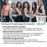 Ritalia® Cellulite Wrap - Draining Leg Wrap with Cold Effect Toning and Anti-Fatigue Effect - Cosmetic Bandage with 100% Natural Extracts (Bandages)