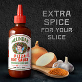 Melinda’s Pizza Hot Sauce - Crushed Red Pepper Sauce Made with Fresh Ingredients, Cayenne Peppers, Garlic, Tomatoes - Gourmet Spicy Pizza Sauce - 12oz, 2 Pack