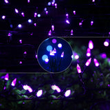 Minetom Halloween String Lights Outdoor, 66Feet 200 Led Purple Lights with 8 Lighting Modes for Halloween Garden Christmas Xmas Tree Lights Decor(Purple)