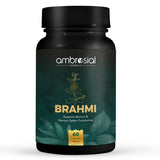 AMBROSIAL Brahmi Capsules 500 mg per Bacopa Monnieri Capsules | High Strength Nootropic | Nootropics Brain Supplements for Focus, Mental Performance & Energy (Pack of 2-120 Capsules)