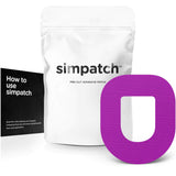 SIMPATCH Adhesive Patch for OmniPod - Pack of 25 - Multiple Colors Available (Purple)