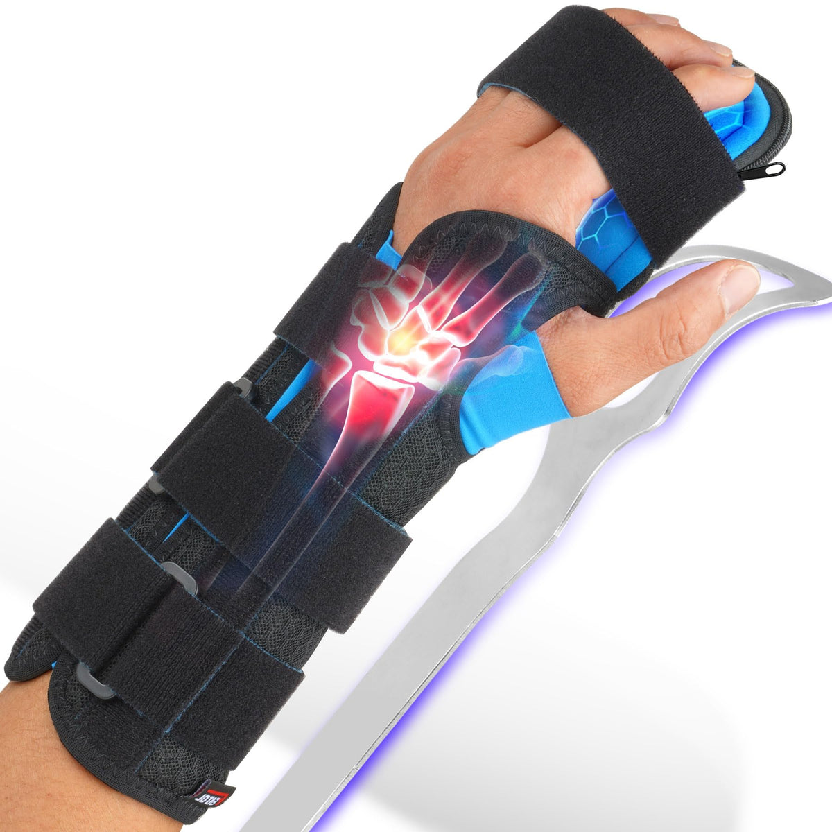 FEATOL Resting Hand Splint Stroke Hand Night Immobilizer with Removabl