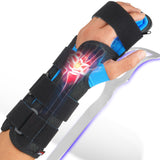 FEATOL Resting Hand Splint Stroke Hand Night Immobilizer with Removable Hand Splints- Pain Relief For Carpel Tunnel, Stroke Recovery, Arthritis, Tendinitis-Functional Support Wrist Finger Brace-Left Hand Small-For Men and Women