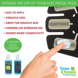 TensXtends Conductive Adhesive Gel for Tens Pads - Patented Formula That Will Extend The Life of Your depleted Electrode Pads of Your Tens and EMS Units (2 FL OZ)