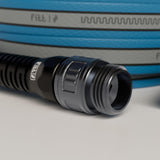 FITT Hiflo Water Hose 50ft, Multipurpose Garden Hose, Easy to Use and Long-lasting Performance, Light Blue and Grey