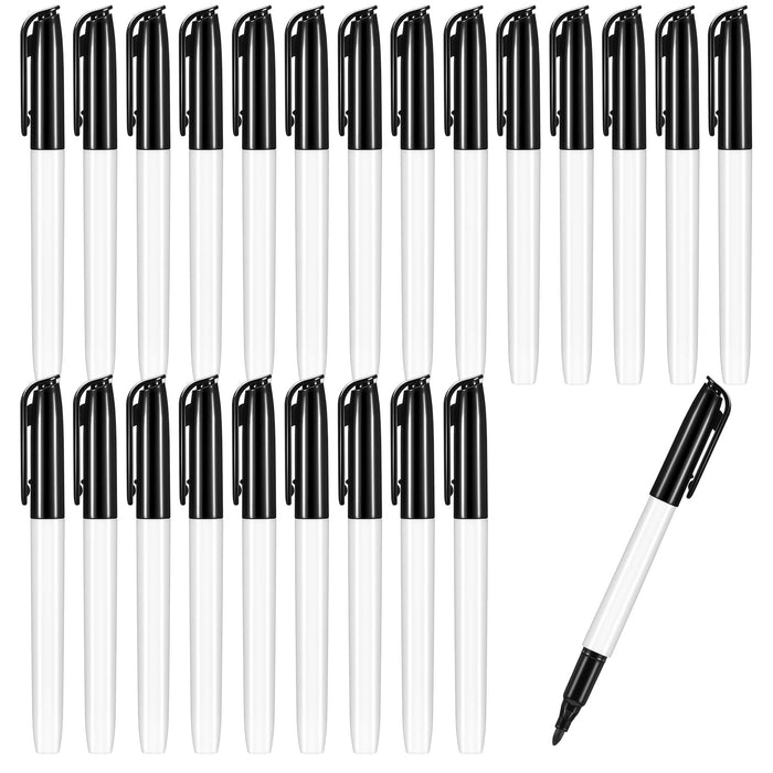 Colarr 24 Pcs Thick Tipped Low Vision Pen Black Ink Visual Pen Easy to See Bold Pens with Felt Tip Quality Low Vision Aids for Low Vision Seniors Elderly Office Home Classroom Writing Reading