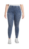 Terra & Sky Plus Size Pull On Jegging (as1, Alpha, 1x, Plus, Regular, Medium Acid Wash)