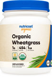 Nutricost Organic Wheatgrass Powder 1 LB - Non-GMO Superfood