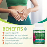 Aloe Life - FiberMate Tablets, Body Detox & Stool Softener, Contains Vegetables & Herbs, Gentle Irregularity Relief, Safe Digestive Support, No Psyllium or Bran, Gluten- & Dairy-Free (160 Tablets)