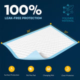 MED PRIDE Disposable Underpads 17'' x 24'' (300-Count) Incontinence Pads, Bed Covers, Puppy Training | Thick, Super Absorbent Protection for Kids, Adults, Elderly | Liquid, Urine, Accidents