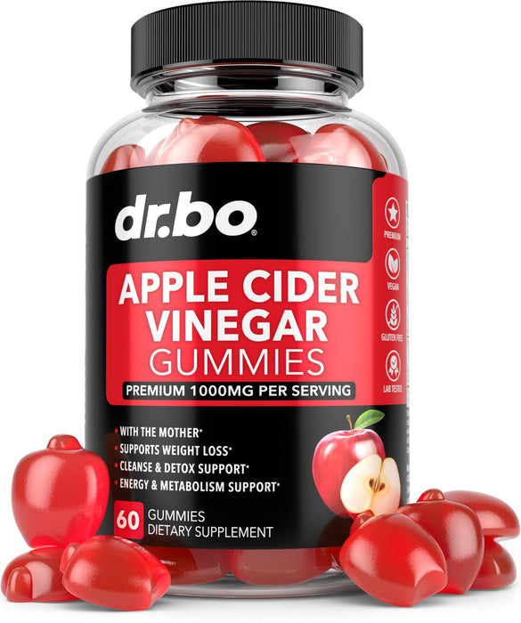 ACV Apple Cider Vinegar Gummies - Natural Support for Advanced Weight Loss, Detox, Cleansing, Digestion & Gut Health - ACV Gummies Supplements with 1000MG Apple Cider Vinegar Gummies with The Mother