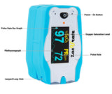 Zacurate Children Digital Fingertip Pulse Oximeter Blood Oxygen Saturation Monitor with Adorable Animal Theme (not for newborn/infant)