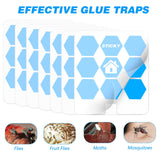 48 Pack Fly Traps Refills Glue Boards Compatible with Safer Home SH502 and Dynatrap DT3005W, Indoor Fluit Fly Plug-in Insect Trap Replacement Mosquito Sticky Cards