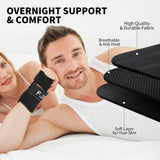 Carpal Tunnel Wrist Brace Night Support - Adjustable Wrist Support Brace with Splint & Therapeutic Cushion, Women Men Compression Both Hand Brace for Tendonitis Pain Relief,Injuries,Sprains,Arthritis