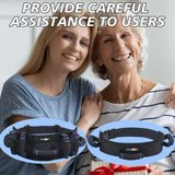 KkaFFe Gait Belt with Handles, Transfer Belt for Elderly, Patient Gait Belts, Transfer Belt Assist, Gait Belts for Seniors, Upgraded Using Rubber Handles (Black-7T)