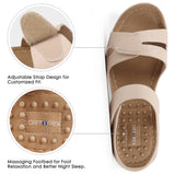 Ortho+rest Women Arch Support Walking Sandals Comfortable Orthotic Sandals (8,Beige)