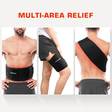 Red Light Therapy Belt for Body Infrared Light Therapy Devices Near Infrared Wrap Pad Timer Remote Control for Back Waist Muscle