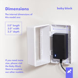 Award Winning Child Proof Outlet Cover | Baby Proof Wall Outlet Cover Box | Outlet Covers Baby Proofing | Outlet Box Cover | Electrical Outlets | Baby Outlet Cover | Outlet Protector | Outlet Lock