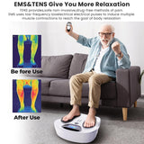 Creliver Professional TENS & EMS Foot Massager for Neuropathy Relief, Circulation Enhancement, and Body Pain Relief. Electric Feet Legs Blood Circulation Machine, FSA or HSA Eligible
