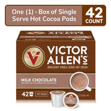 Victor Allen Coffee, Milk Chocolate Hot Cocoa Single Serve Cups, 42 Count