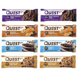 8 QUEST Protein Bars Variety Pack | (2) Chocolate Peanut butter + (2) Double Chocolate Chunk + (2) Cookies & Creme + (2) Chocolate Chip Cookie Dough by World Group Packing Solutions