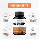 Sandhu's Quercetin 1000mg Per Serving 120 Count Vegetarian Capsules Bioflavonoids Supplement Supports Immune, Cardiovascular & Respiratory Health | Made in USA