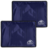 Glacial Comfort Gel Ice Pack for Back Pain - (15" x 11") Reusable Cold Pads for Hip, Knee, Shoulder Injuries, Muscle Strains, Migraine & Postpartum Recovery with Flex Technology - Compression Pad.