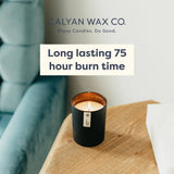 Calyan Wax Soy Wax Candle, Seaside & Citrus Scented Candle | Premium Candle with Essential Oils | 10.2 Oz 50 Hour Burn | Soy Candle in Black Jar for Decor, Gift for Men & Women