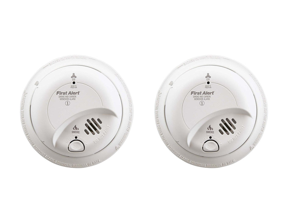 First Alert SC-9120B Hardwired Smoke and Carbon Monoxide Alarm with Battery Backup 2 Pack