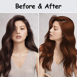 Fvquhvo Cherry Brown Hair Color Shampoo for Women and Men, Instant Brown Hair Dye Shampoo 3 in 1, Shampoo Hair Dye Works in Minutes, Long Lasting Brown Hair Shampoo for All Hair Types