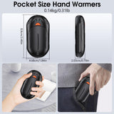 OUTJUT Hand Warmers Rechargeable 2 Pack,AI 6000mAh Rechargeable Hand Warmer,20Hrs Long Heating Electric Hand Warmer,Portable Pocket Heater,Gifts for Christmas,Golf,Camping,Hunting