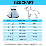 Supet Dog Cone Collar Adjustable After Surgery, Comfy Pet Recovery Collar & Cone for Large Medium Small Dogs, Elizabethan Dog Neck Collar Plastic Practical