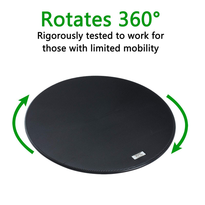 YPC Transfer Disc, Pivot Disc for Transfers, Weight Transfer Device & Mobility Aid with 360 Degree Rotation for Turns, Change in Direction, & Transferring Between Seats, 12" Diameter(Small)