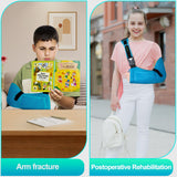 KONSEDIK Arm Sling Shoulder Injury Brace for Kids,Medical Sling with Shoulder Pad for Kids Rotator Cuff Injury,Support Brace for Kids Arm,Wrist, Elbow,Clavicle Fracture Post-Surgery(X-Small)