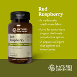 Nature's Sunshine Red Raspberry, 100 Capsules