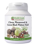 Cloves, Wormwood & Green Black Walnut Hull 380mg x 100 Capsules