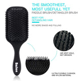 4Pcs Paddle Hair Brush, Detangling Brush and Hair Comb Set for Men and Women, Great On Wet or Dry Hair, No More Tangle Hairbrush for Long Thick Thin Curly Natural Hair