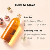 OSULLOC Sunset Peach Cold Brew Tea, Sweet peach flavored iced tea, Hydration Tea Packets (20ea, 1.76oz)