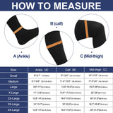 Zhanmai 2 Pairs Thigh High Men's Compression Socks 20-30 Mmhg Compression Stocking with Silicone Grip Men's Dress Socks (xx-large)