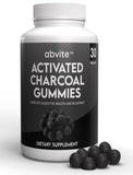 Abvite Plant-Based Activated Charcoal Gummies, Gas and Bloating Relief, Organic Charcoal. Anti-Bloating, Detox Supplement for Men and Women and Kids. 30-Day Supply.