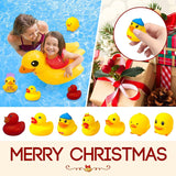 OVNMFH 24 Pcs Countdown Christmas Rubber Ducks Advent Calendar, 2024 Rubber Ducks Bath Toys Advent Calendar, 24 Days Christmas Countdown Calendar Gifts (E)