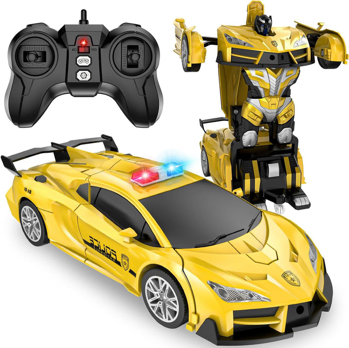 LNNKINE Remote Control Car for boy Transforming Toy 360° Rotating Christmas