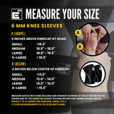 Knee Sleeves for Weightlifting (Sold as a Pair) - 6mm Neoprene for Knee Compression, Mobility, and Warmth - Perfect for Functional Fitness, Squats, Deadlifts, Olympic Lifting (Extra Large)