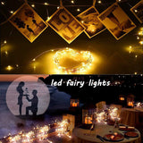 32 Pcs Fairy Lights Battery Operated String Lights - 10ft 30 LED Waterproof Copper Wire Mini Firefly Starry Moon Lights for DIY Crafts Wedding Party Bedroom Table Centerpieces Christmas(Warm White)