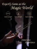 Napto Wizard Wand, Witches Cosplay Magic Wands, Wands for Collection Christmas Halloween Props Party Supplies, Necklace Included (Leader)