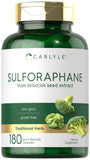 Carlyle Sulforaphane | from Broccoli Seed Extract | 180 Capsules | Traditional Herbal Supplement | Non-GMO and Gluten Free Formula