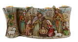 Silent Night Collection Scroll Nativity Scene Advent Candle Holder Approx 11-inch Long and 4.5-inch Height